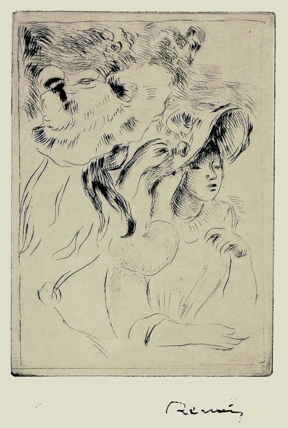 Pierre-Auguste Renoir - Le chapeau épinglé (La fille de Berthe Morisot et sa cousine), 2e planche