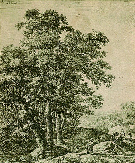Anthonie Waterloo - 6 Bll. Große Landschaften mit Szenen aus Ovids Metamorphosen