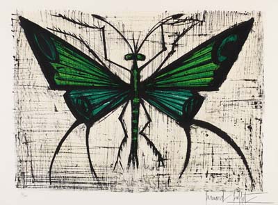 Bernard Buffet - Le Papillon vert