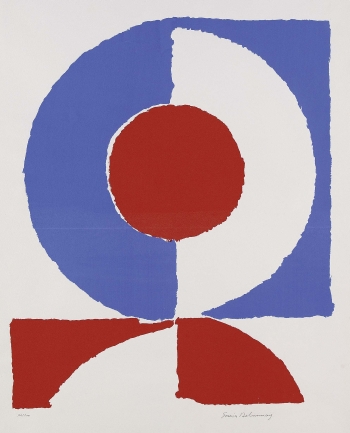 Sonia Delaunay-Terk - Composition Bleu-Blanc-Rouge