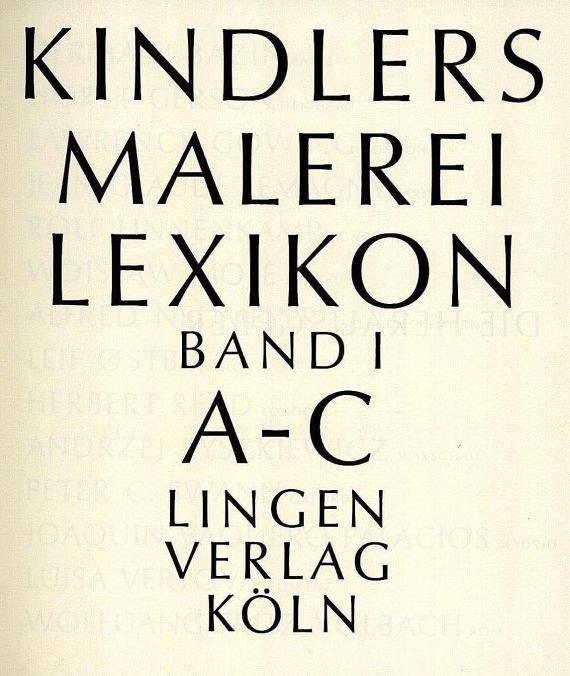   - Kindlers Malereilexikon, 6 Bde. - 1964-71