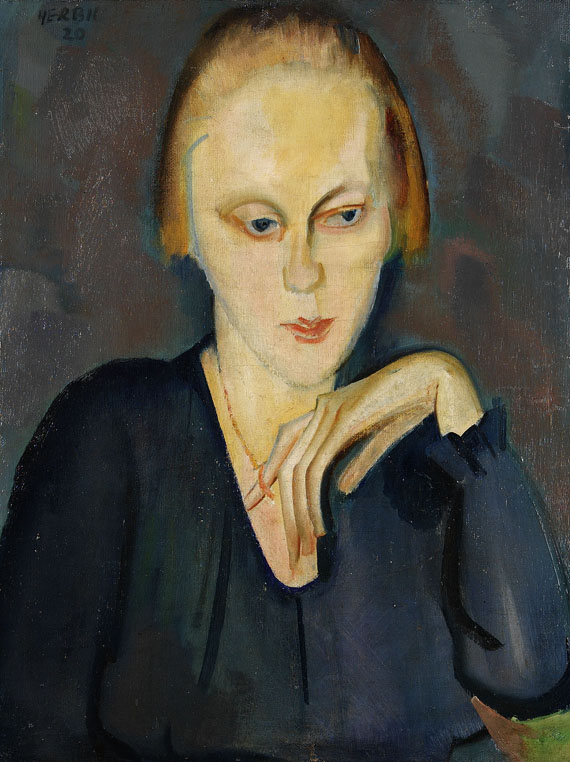 Otto Herbig - Porträt Frau Herbig