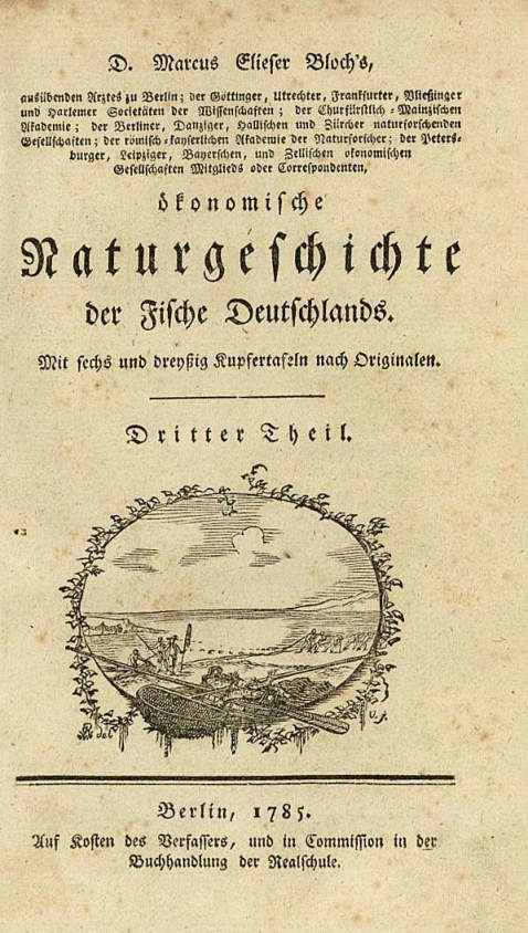  - Naturgeschichte der Fische Deutschlands. 1785