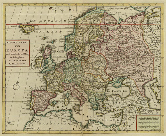  Europa - Nieuwe Kaart van Europa.