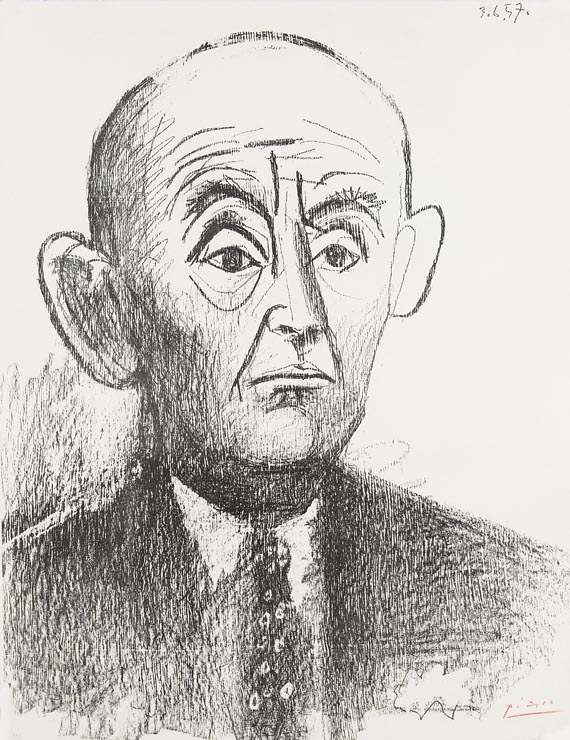 Pablo Picasso - Portrait de D. H. Kahnweiler I