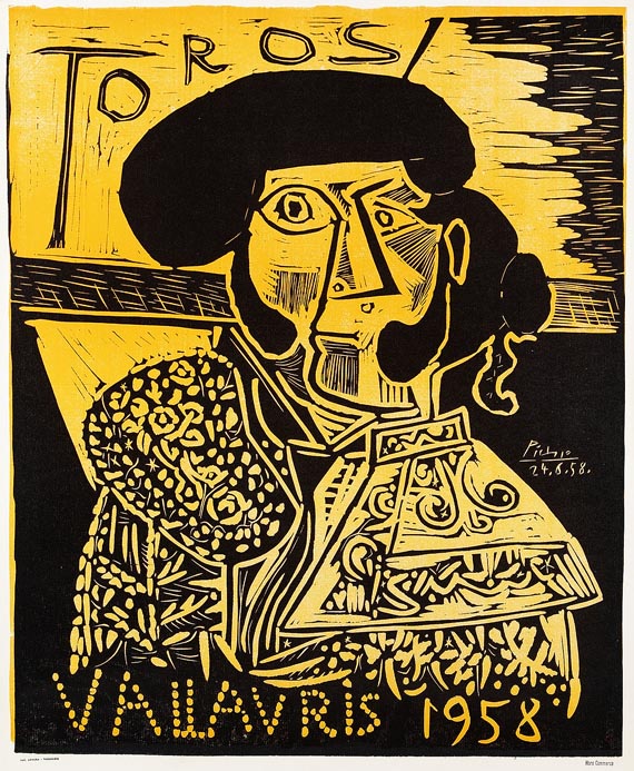 Pablo Picasso - Plakat: Toros Vallauris 1958