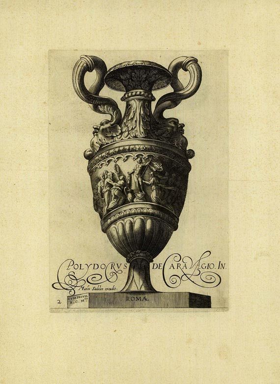 Aegidius Sadeler - Ornament von 12 Vasen. 1605.
