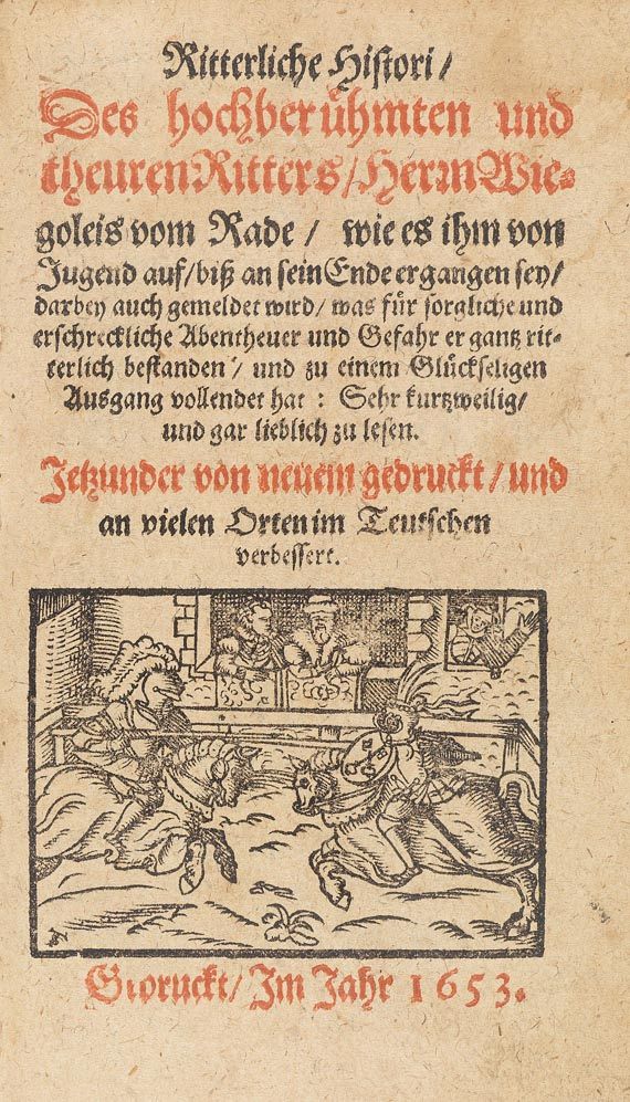  Wirnt von Grafenberg - Ritterliche Histori. 1653