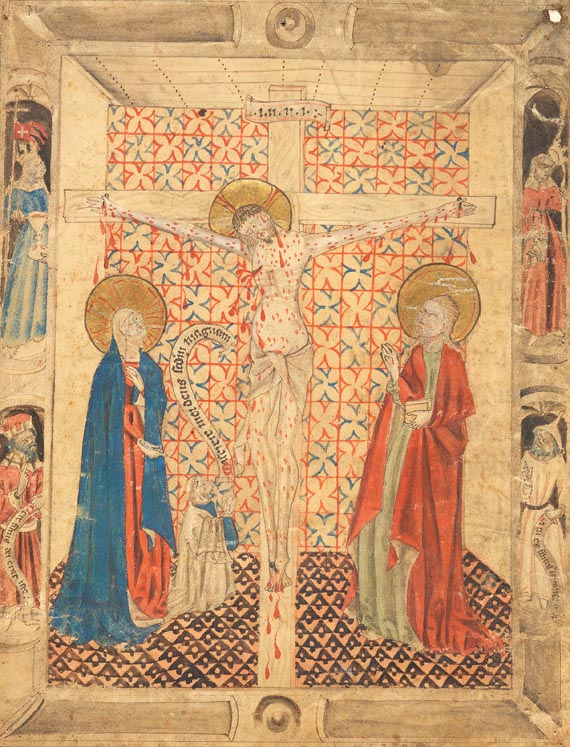  Miniaturen - Kreuzigung, 1470, aus einem Missale
