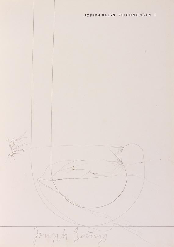 Joseph Beuys - Zeichnungen I. Mit sign. Orig.-Zeichnung. (1972)