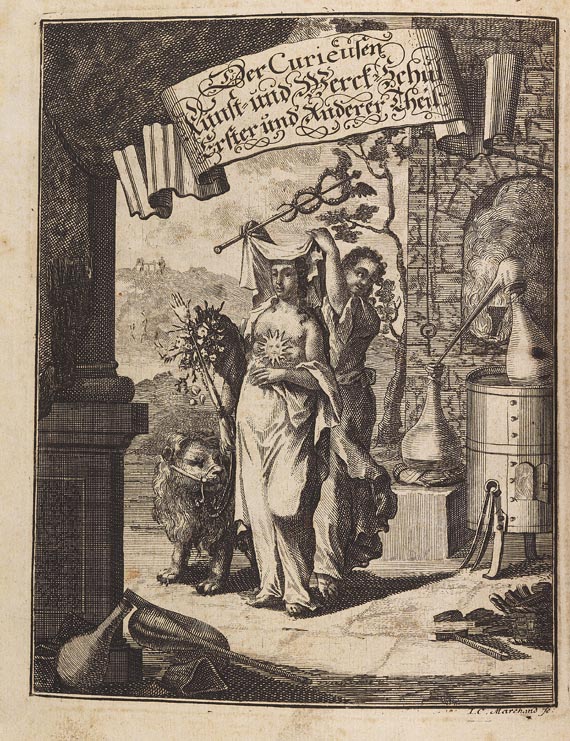 Johannes Kunckel (von Löwenstern) - Kunst- und Werck-Schul, 2 Bde., 1705-07