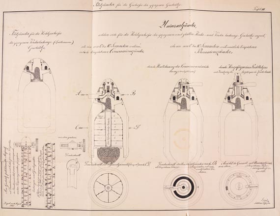  Manuskripte - Bode, J. E., Entwurf zu einem neuen Zündersystem. Manuskript. 1865
