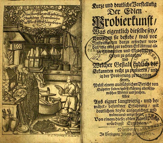 Kurze und deutliche Vorstellung der Edlen Probierkunst - Vorstellung Der Edlen Probierkunst. 1695