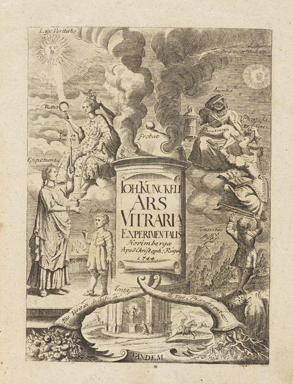 Johannes Kunckel (von Löwenstern) - Ars vitraria. 1743