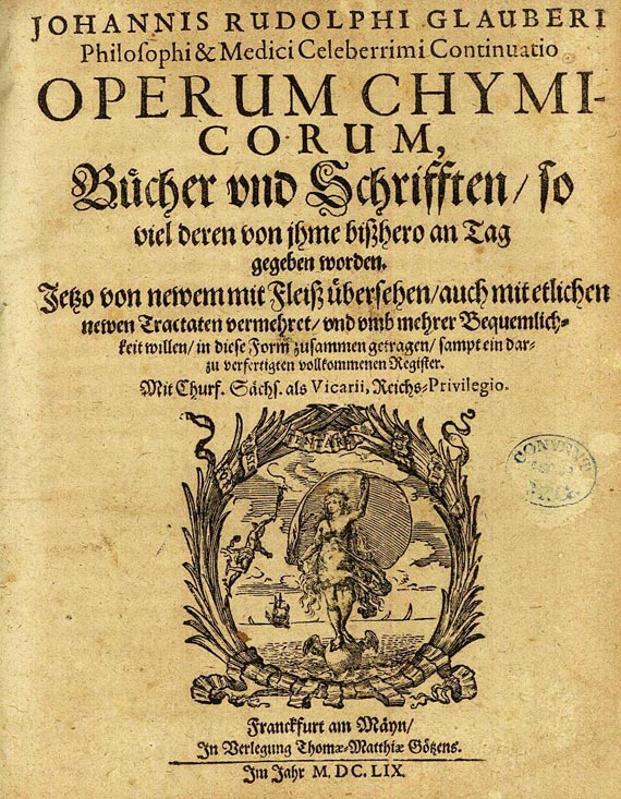 Johann Rudolf Glauber - Operum chymicorum. 1659 (vol. 2 of 2)