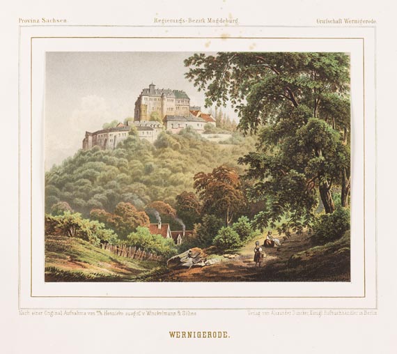  Mitteldeutschland - 27 Bll. Ansichten Sachsen und Brandenburg aus A. Duncker. 1857ff.