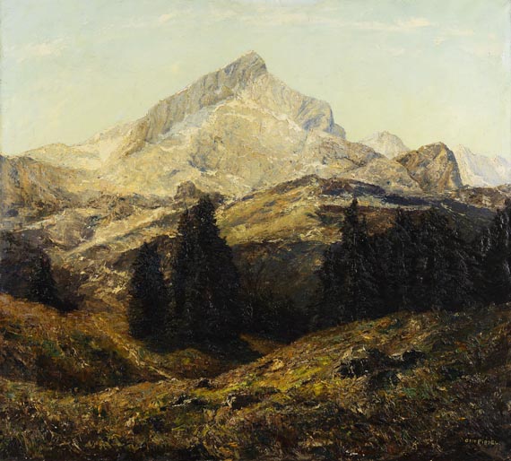 Otto Pippel - Blick von Kreuzeck auf die Alpspitze