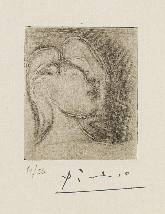 Pablo Picasso - Tête de femme tournée à droite