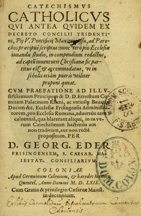 Georg Eder - Catechismus Catholicus (1569).