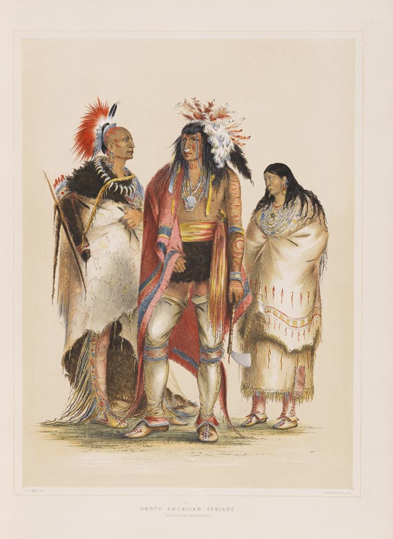 George Catlin - North American Indian Portfolio. 1844. - Weitere Abbildung