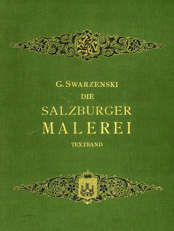 Georg Swarzenski - Salzburger Malerei. 1908-13. 2 Bde. - Dabei: Regensburger Buchmalerei. 1901