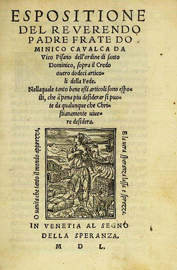 Domenico Cavalca - Espositione del reverendo. 1550.