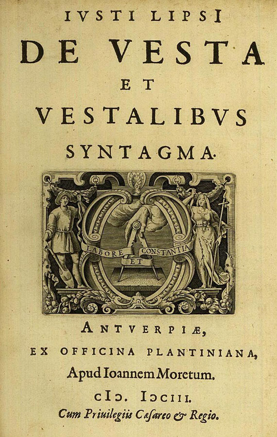 Justus Lipsius - Sammelband, 9 Schriften, 1599-1605.