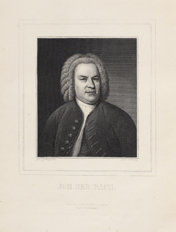Johann Sebastian Bach - Werke. 46 Bde. in 59 Bdn. 1851-1899.