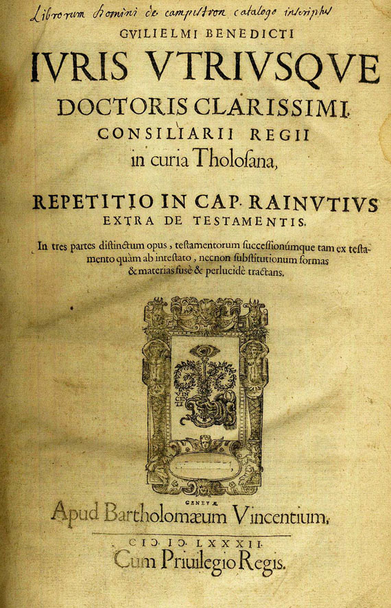 Guillaume Benoit - Repetitio, 3 Tle. in 1 Bd., 1582