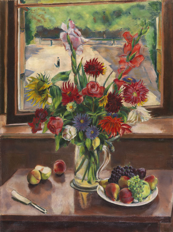 Leo Kahn - Blumen mit Obst