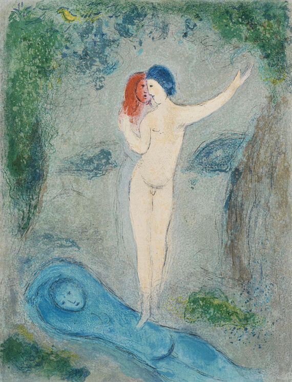 Marc Chagall - Der Kuss Chloes