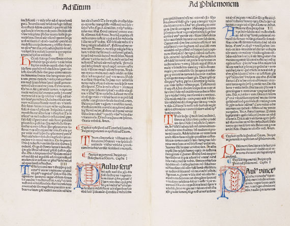 Biblia latina - Biblia Latina. Venedig 1476.