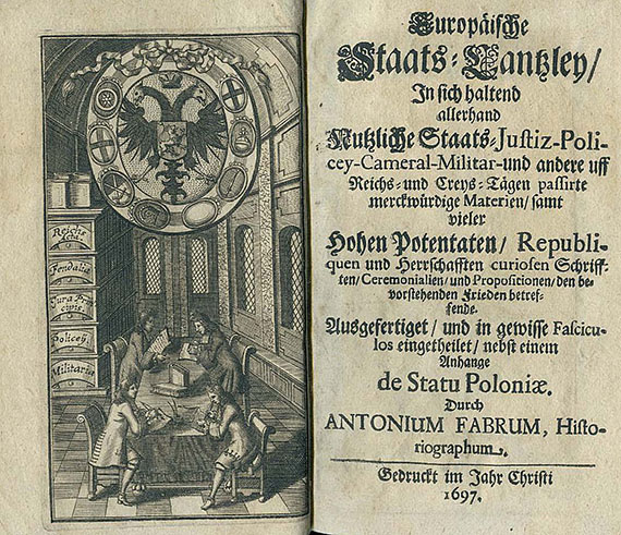 Anton Faber - Europäischer Staats-Cantzley. 1697