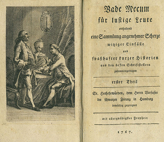 Vade Mecum für lustige Leute - Vade Mecum für lustige Leute.1767-72. 4 Bde.