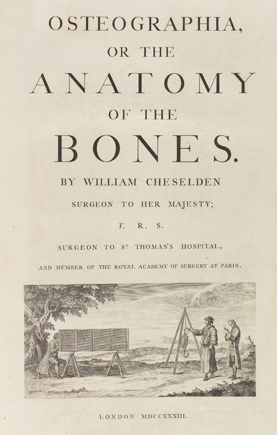 William Cheselden - Osteographia or the anatomy of the bones. 1733. - Weitere Abbildung