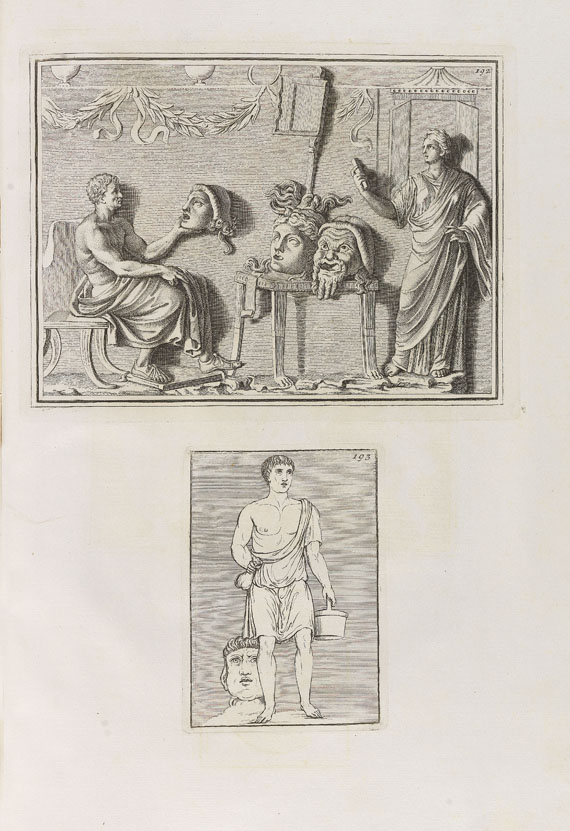Johann Joachim Winckelmann - Monumenti antichi inediti. 2 Bde. + Suppl. (Raffei, Ricerche). Zus. 3 Bde. 1767-79.. - Weitere Abbildung