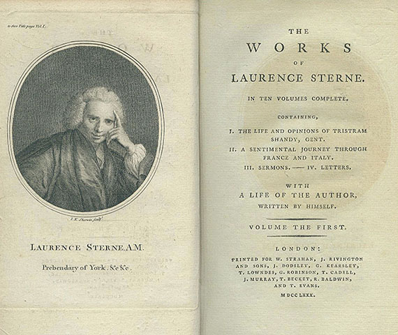 Laurence Sterne - Works. 10 Bde. 1780.