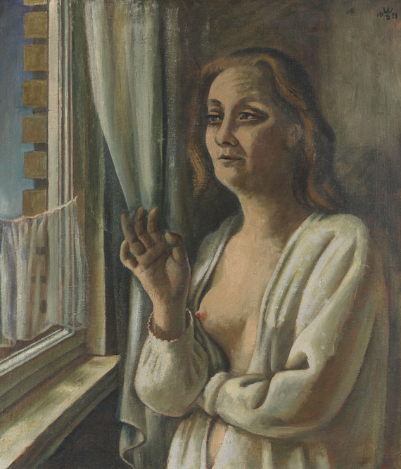 August Wilhelm Dreßler - Frau am Morgen (Am Fenster)