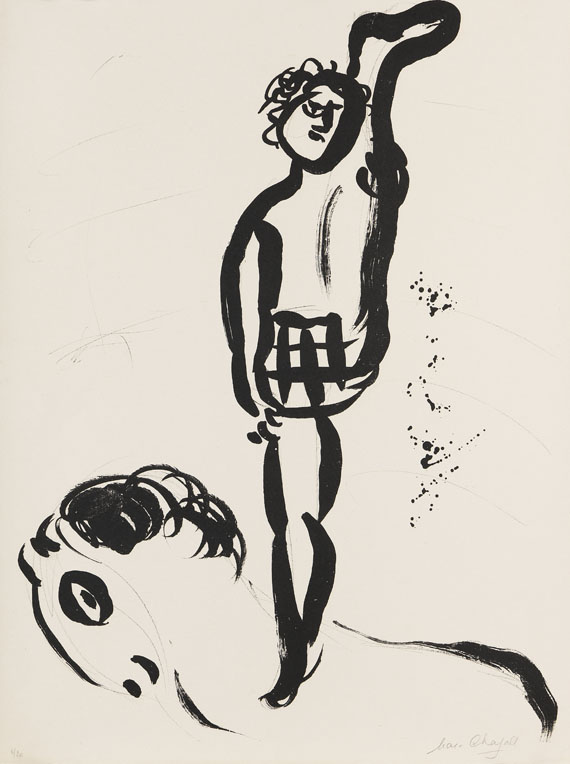 Marc Chagall - Gleichgewichtskünstler auf Pferd