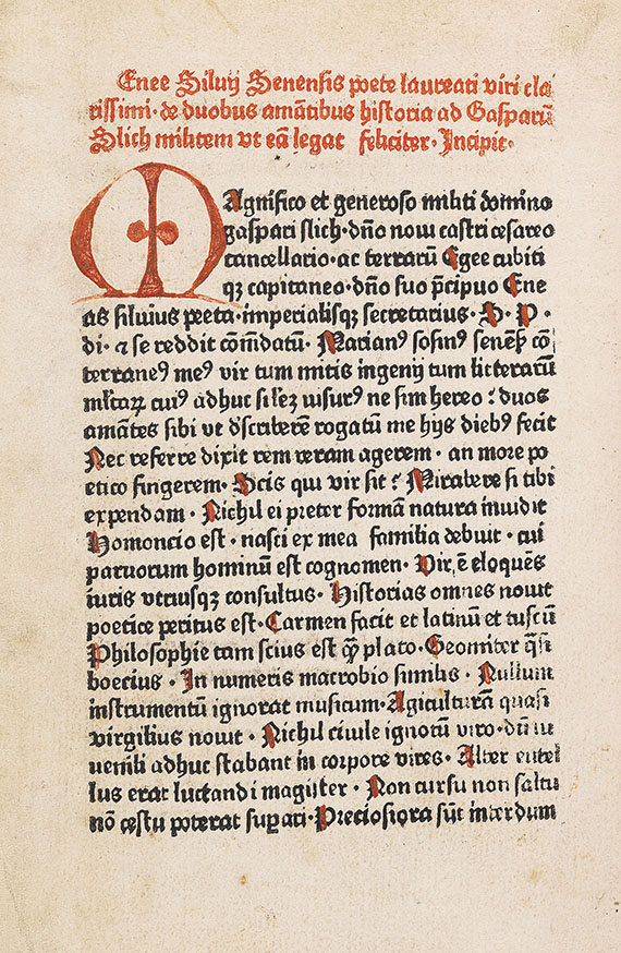  Pius II. - De duobus amantibus historia (1471)