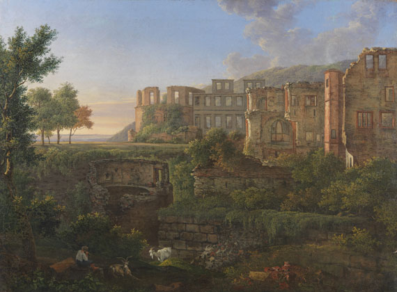 Christian Philipp Koester - Ansicht des Heidelberger Schlosses
