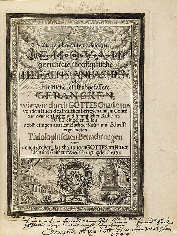  Ernst August I. (Sachsen-Weima - Jehovah Herzensandachten. 1742.