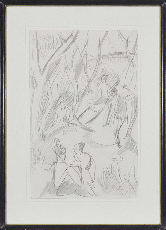 Ernst Ludwig Kirchner - Schaukel - Rahmenbild
