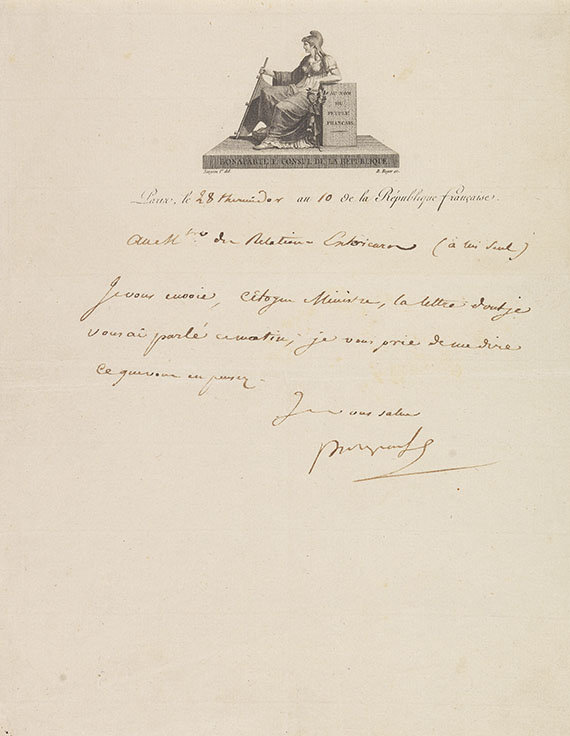 Napoleon Bonaparte - Brief