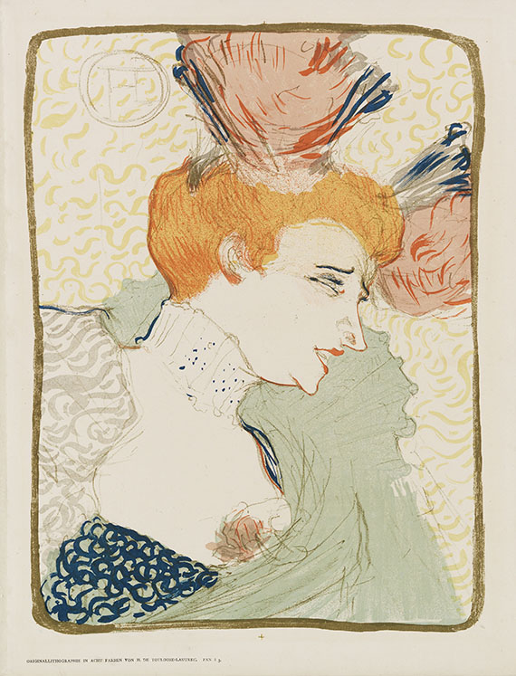 Henri de Toulouse-Lautrec - Mademoiselle Marcelle Lender, en buste
