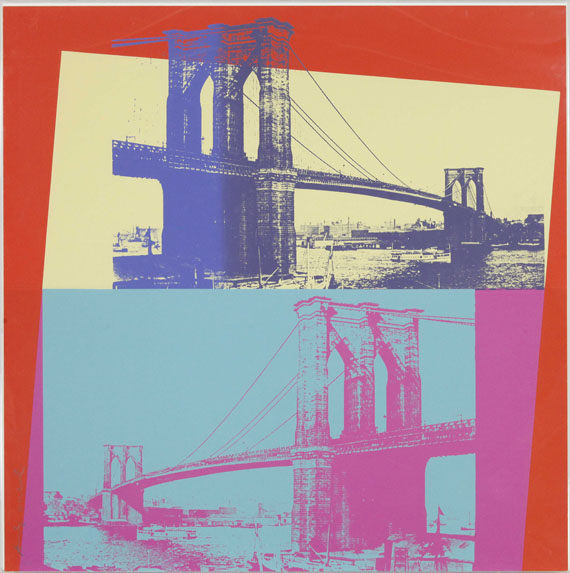 Andy Warhol - Brooklyn Bridge - Rahmenbild