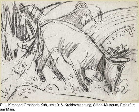 Ernst Ludwig Kirchner - Kühe auf der Alp