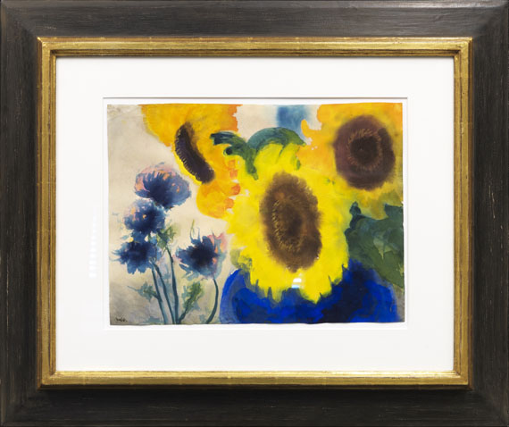 Emil Nolde - Sonnenblumen - Rahmenbild
