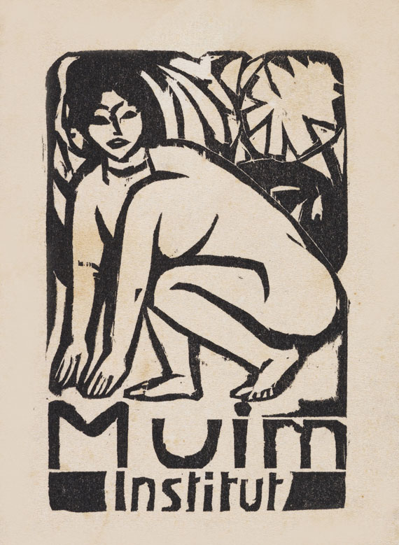 Ernst Ludwig Kirchner - Titel für den Prospekt des Muim-Instituts