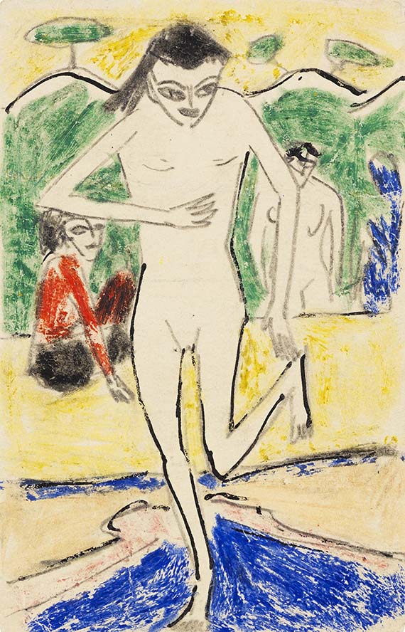 Ernst Ludwig Kirchner - Fränzi vor Wandbehang